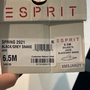 Esprit snake pattern shoes